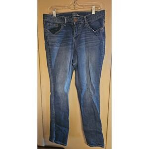 Time and Tru Bootcut Jeans Dark Wash Denim Comfort Stretch Womens Size 14